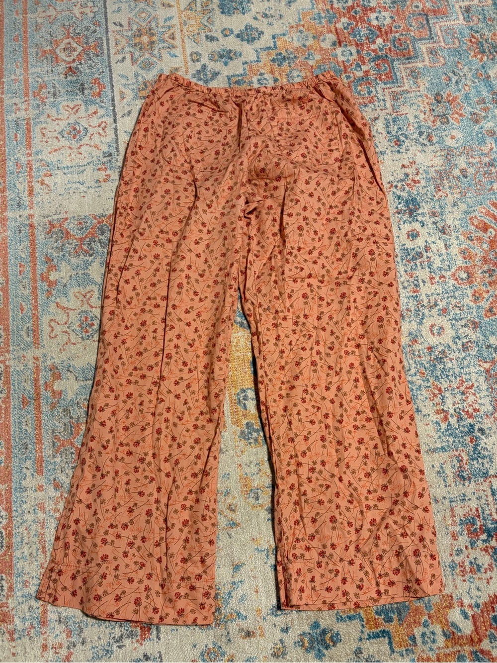 NWT GapBody 100% cotton pink floral printed pajama pants